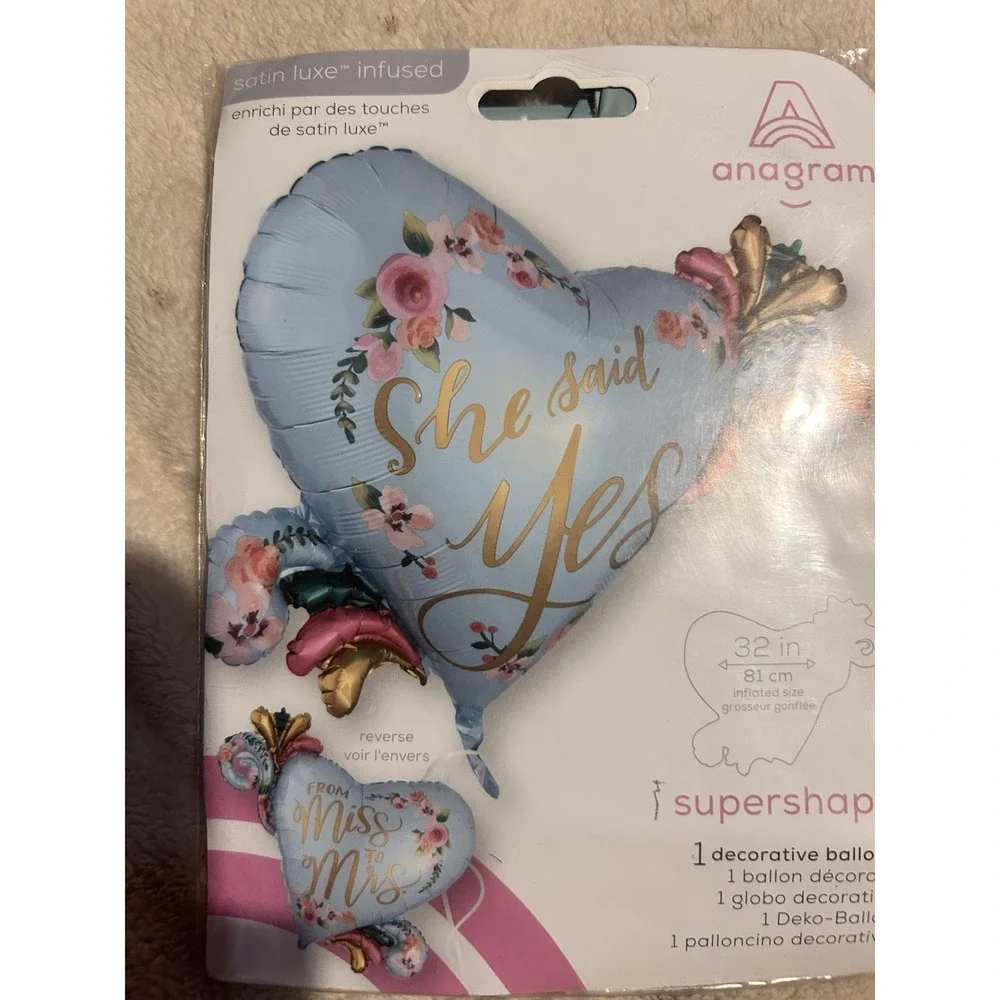 Lot Of 2 Anagram Satin Luxe She Said Yes! 32
